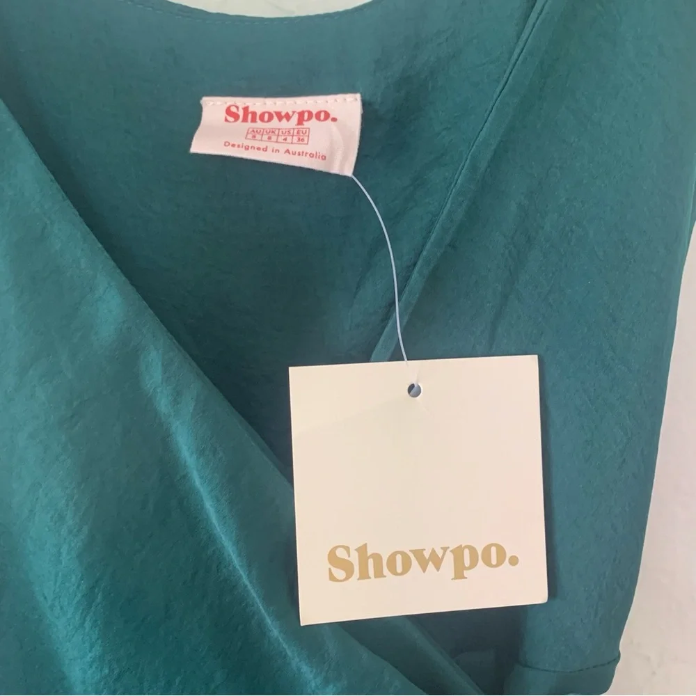 Showpo. Between Fantasy Midi High Low Wrap Dress - Picture 12 of 15